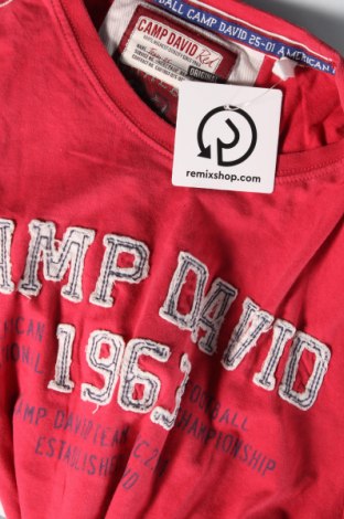 Męski T-shirt Camp David, Rozmiar S, Kolor Czerwony, Cena 58,43 zł