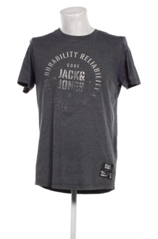 Мъжка тениска Core By Jack & Jones, Размер L, Цвят Сив, Цена 13,69 лв.