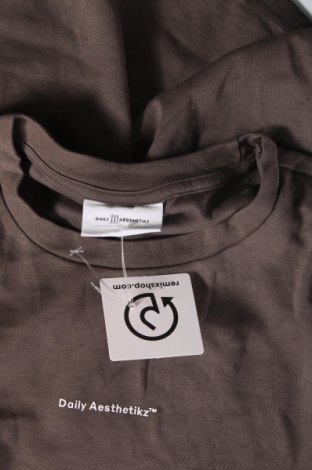 Ανδρικό t-shirt DAILY AESTHETIKZ, Μέγεθος M, Χρώμα Γκρί, Τιμή 8,66 €