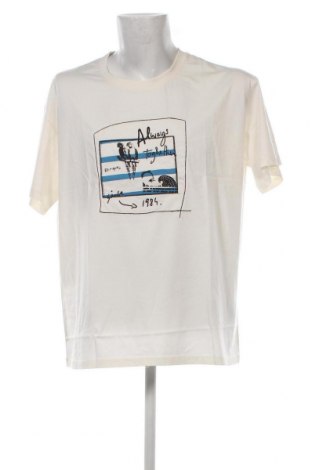 Мъжка тениска Desigual, Размер XL, Цвят Бял, Цена 56,00 лв.