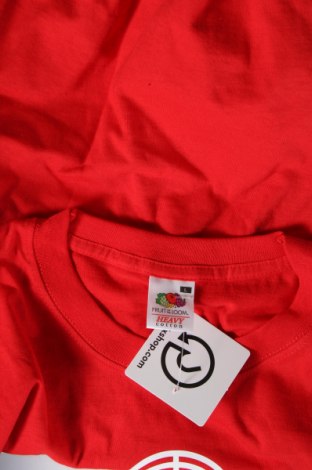 Мъжка тениска Fruit Of The Loom, Размер L, Цвят Червен, Цена 13,69 лв.