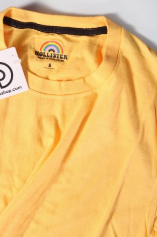 Мъжка тениска Hollister, Размер S, Цвят Жълт, Цена 31,00 лв.
