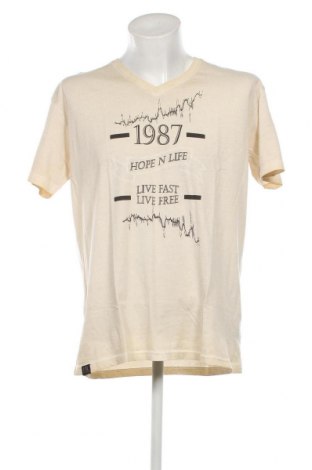 Ανδρικό t-shirt Hopenlife, Μέγεθος XXL, Χρώμα  Μπέζ, Τιμή 9,20 €