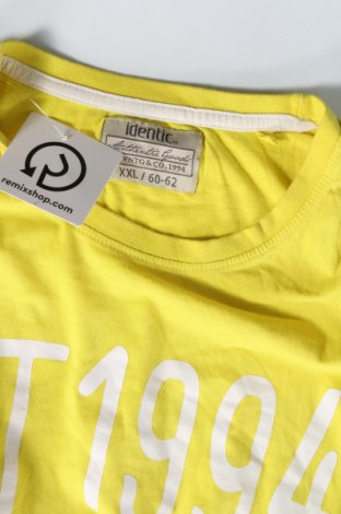 Ανδρικό t-shirt Identic, Μέγεθος XXL, Χρώμα Κίτρινο, Τιμή 7,00 €