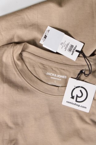 Herren T-Shirt Jack & Jones, Größe L, Farbe Beige, Preis 15,98 €
