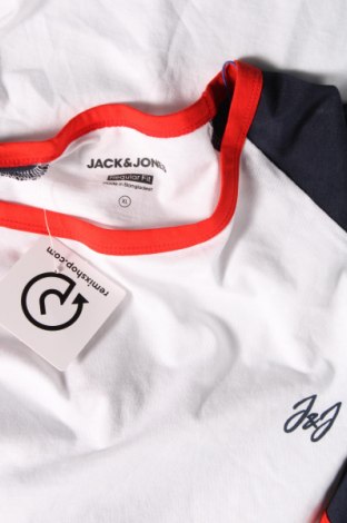 Мъжка тениска Jack & Jones, Размер XL, Цвят Бял, Цена 31,00 лв.