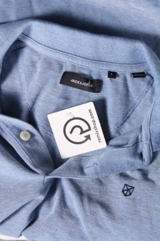 Ανδρικό t-shirt Jack & Jones, Μέγεθος L, Χρώμα Μπλέ, Τιμή 7,16 €