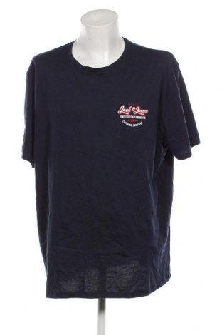 Мъжка тениска Jack & Jones, Размер 4XL, Цвят Син, Цена 30,07 лв.