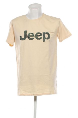 Tricou de bărbați Jeep, Mărime L, Culoare Bej, Preț 101,97 Lei