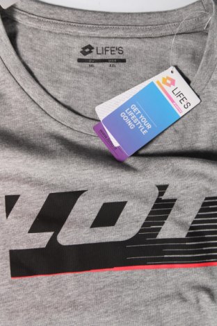 Ανδρικό t-shirt Lotto, Μέγεθος 3XL, Χρώμα Γκρί, Τιμή 18,56 €