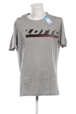 Ανδρικό t-shirt Lotto, Μέγεθος 3XL, Χρώμα Γκρί, Τιμή 18,56 €
