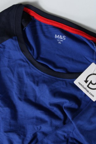 Мъжка тениска Marks & Spencer, Размер XL, Цвят Син, Цена 10,00 лв.
