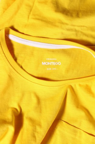 Męski T-shirt Montego, Rozmiar XXL, Kolor Żółty, Cena 36,76 zł