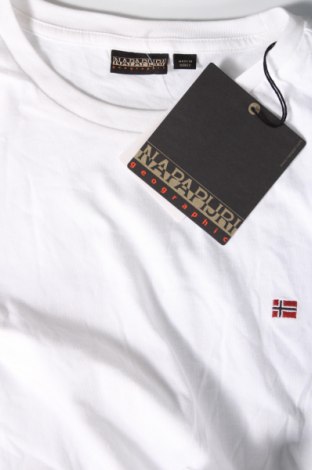Мъжка тениска Napapijri, Размер XL, Цвят Бял, Цена 69,84 лв.