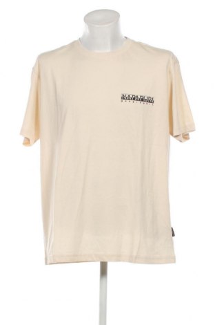 Herren T-Shirt Napapijri, Größe XXL, Farbe Beige, Preis 37,11 €