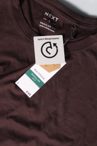 Ανδρικό t-shirt Next, Μέγεθος L, Χρώμα Καφέ, Τιμή 15,98 €