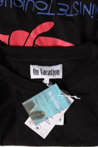 Tricou de bărbați On Vacation, Mărime L, Culoare Negru, Preț 101,97 Lei