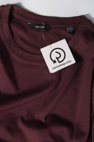Herren T-Shirt Only & Sons, Größe S, Farbe Rot, Preis € 10,82