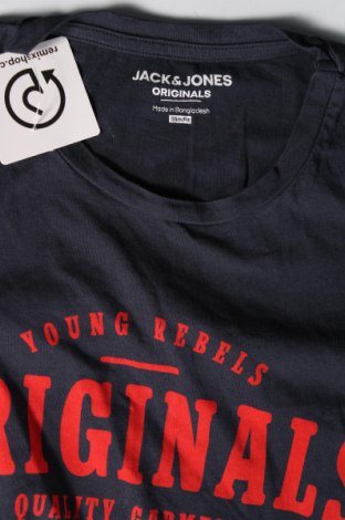 Pánske tričko  Originals By Jack & Jones, Veľkosť M, Farba Modrá, Cena  18,47 €