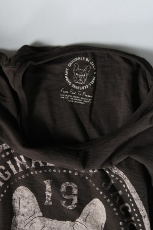 Мъжка тениска Originals By Jack & Jones, Размер XL, Цвят Сив, Цена 20,00 лв.