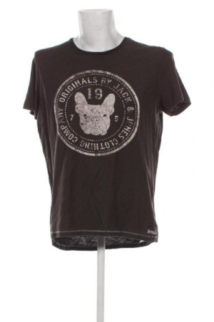 Мъжка тениска Originals By Jack & Jones, Размер XL, Цвят Сив, Цена 20,00 лв.