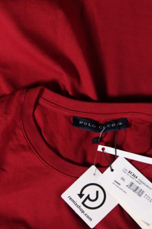Ανδρικό t-shirt Polo Club, Μέγεθος 3XL, Χρώμα Κόκκινο, Τιμή 25,41 €