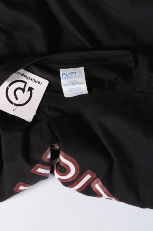 Herren T-Shirt Port & Company, Größe L, Farbe Schwarz, Preis 10,82 €