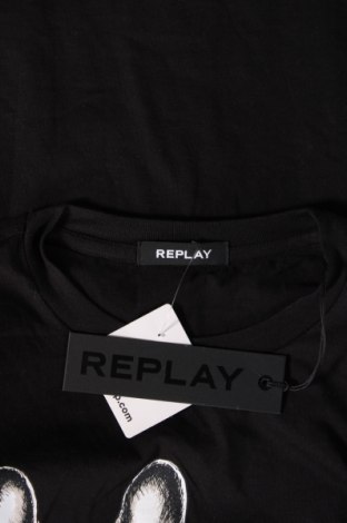 Ανδρικό t-shirt Replay, Μέγεθος M, Χρώμα Μαύρο, Τιμή 37,11 €