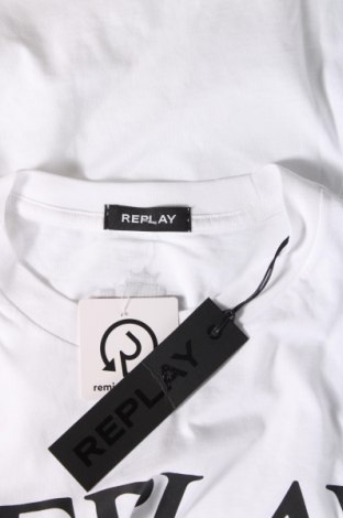 Мъжка тениска Replay, Размер XXL, Цвят Бял, Цена 72,00 лв.