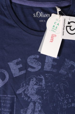 Мъжка тениска S.Oliver, Размер S, Цвят Син, Цена 31,00 лв.