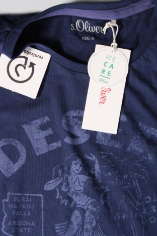 Ανδρικό t-shirt S.Oliver, Μέγεθος M, Χρώμα Μπλέ, Τιμή 15,98 €