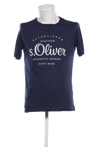 Ανδρικό t-shirt S.Oliver, Μέγεθος M, Χρώμα Μπλέ, Τιμή 18,47 €