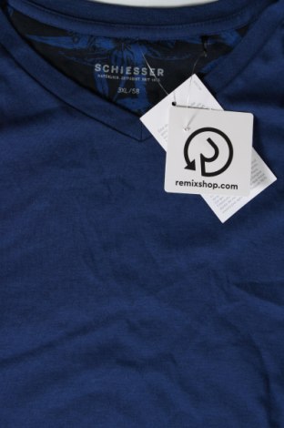 Herren T-Shirt Schiesser, Größe 3XL, Farbe Blau, Preis 15,98 €
