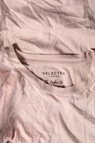 Ανδρικό t-shirt Selected Homme, Μέγεθος S, Χρώμα  Μπέζ, Τιμή 8,66 €