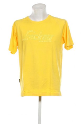 Herren T-Shirt Snickers, Größe L, Farbe Gelb, Preis 8,97 €