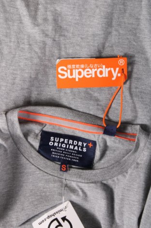 Ανδρικό t-shirt Superdry, Μέγεθος S, Χρώμα Γκρί, Τιμή 11,75 €