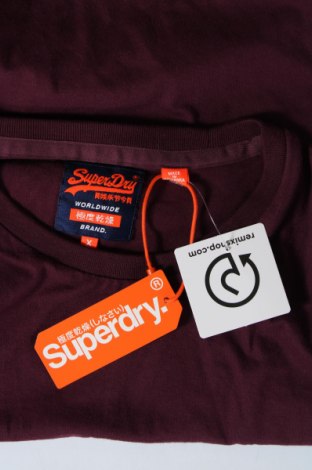 Ανδρικό t-shirt Superdry, Μέγεθος XL, Χρώμα Κόκκινο, Τιμή 20,46 €