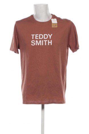 Мъжка тениска Teddy Smith, Размер XXL, Цвят Бежов, Цена 18,60 лв.