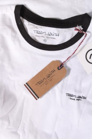 Мъжка тениска Teddy Smith, Размер XS, Цвят Бял, Цена 31,00 лв.