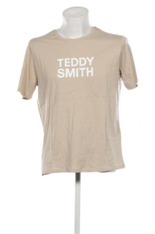 Tricou de bărbați Teddy Smith, Mărime XL, Culoare Bej, Preț 86,67 Lei