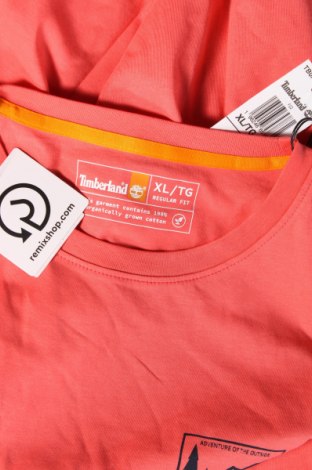 Мъжка тениска Timberland, Размер XL, Цвят Розов, Цена 51,12 лв.