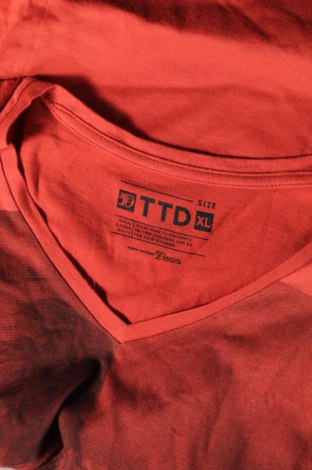 Мъжка тениска Tom Tailor, Размер XL, Цвят Оранжев, Цена 14,00 лв.