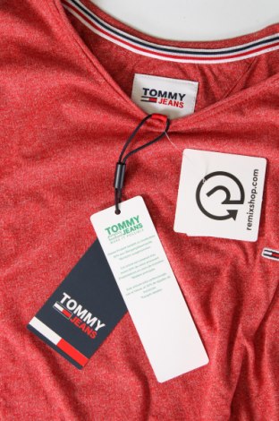 Męski T-shirt Tommy Jeans, Rozmiar M, Kolor Czerwony, Cena 191,91 zł