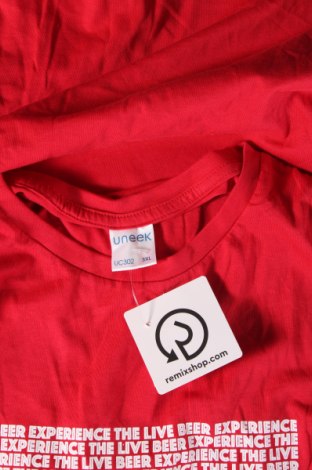 Мъжка тениска Uneek, Размер 3XL, Цвят Червен, Цена 21,00 лв.