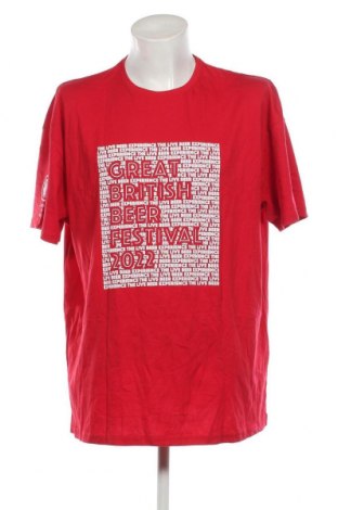 Ανδρικό t-shirt Uneek, Μέγεθος 3XL, Χρώμα Κόκκινο, Τιμή 7,79 €