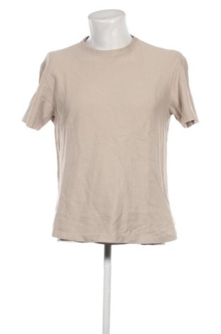 Мъжка тениска Zara, Размер L, Цвят Бежов, Цена 9,64 лв.