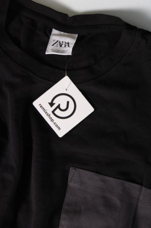 Мъжка тениска Zara, Размер L, Цвят Черен, Цена 16,00 лв.