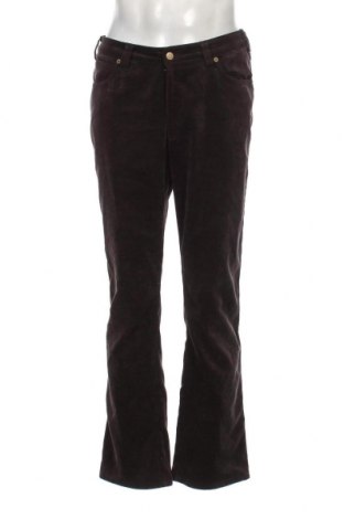 Pantaloni raiați de bărbați Armani Jeans, Mărime M, Culoare Maro, Preț 270,40 Lei