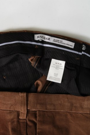 Pantaloni raiați de bărbați Haggar, Mărime XXL, Culoare Maro, Preț 89,28 Lei
