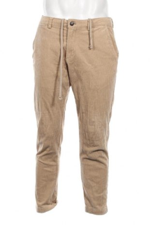Pantaloni raiați de bărbați Mango, Mărime M, Culoare Bej, Preț 134,87 Lei